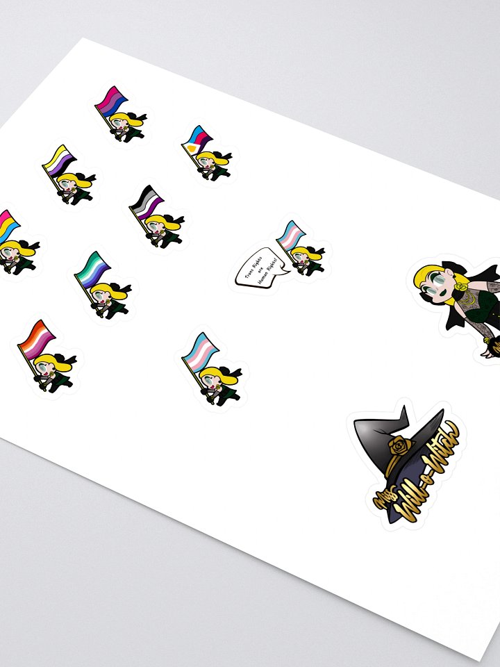 Miss Will-o-Witch Full Pride 25 stickersheet! product image (2)