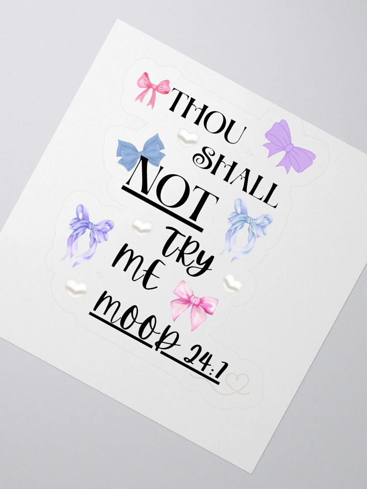 Thou Shall Not Try Me Collection Stickers product image (2)