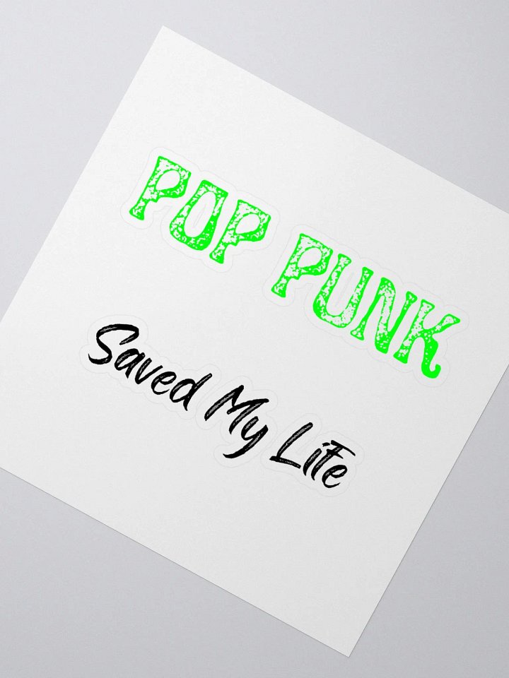 Pop Punk Saved My Life Sticker product image (5)