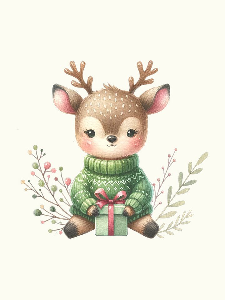 Christmas Deer - Clipart product image (2)