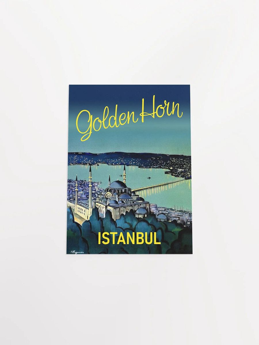 Istanbul, Turkey, 1950s — retro travel poster product image (9)