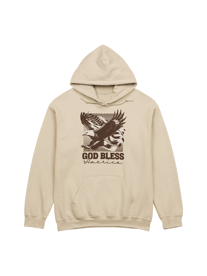 God Bless America Hoodie | Christian Patriotic Sweatshirt for Veterans & Proud Americans product image (1)