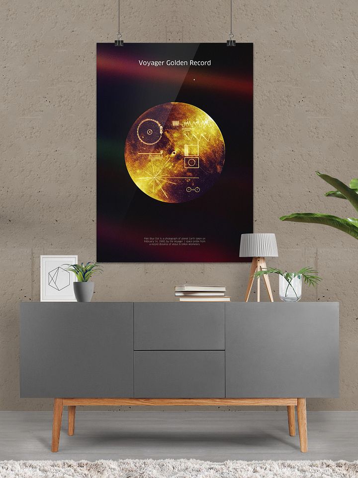 NASA Voyager 1 Golden Record — space poster, science print product image (2)