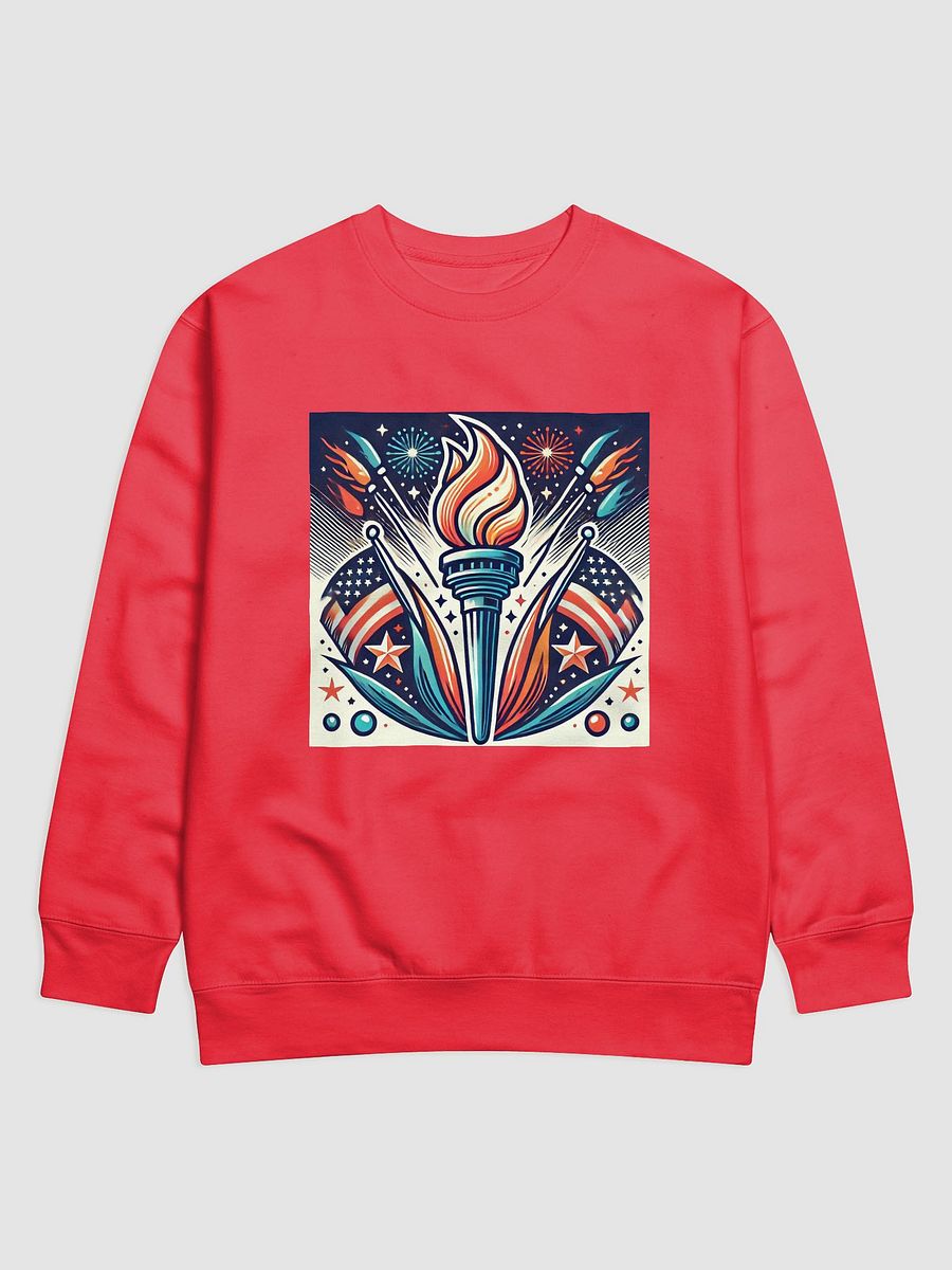 Flaming Patriot Torch Premium Sweatshirt product image (1)