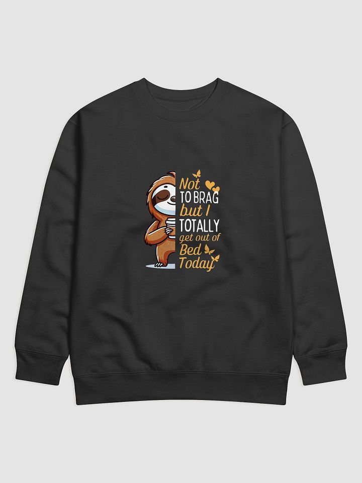 Cheerful Sloth Premium Sweatshirt product image (1)