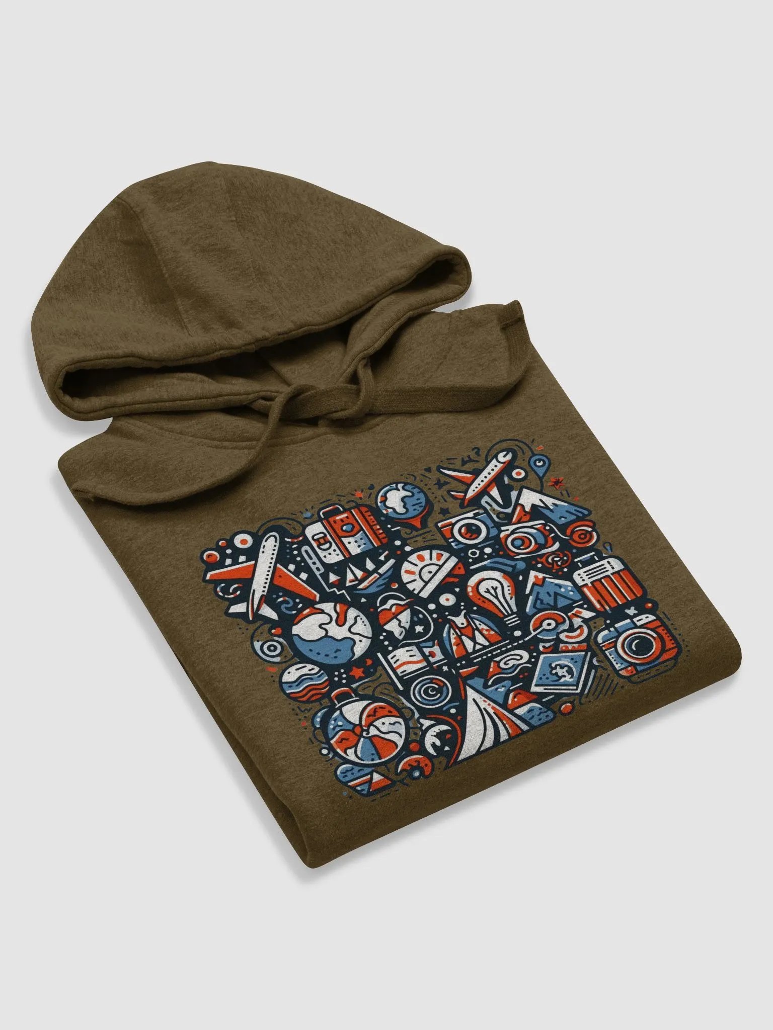 Cotton Heritage Unisex Premium Hoodie | AI Design about travel product image (6)