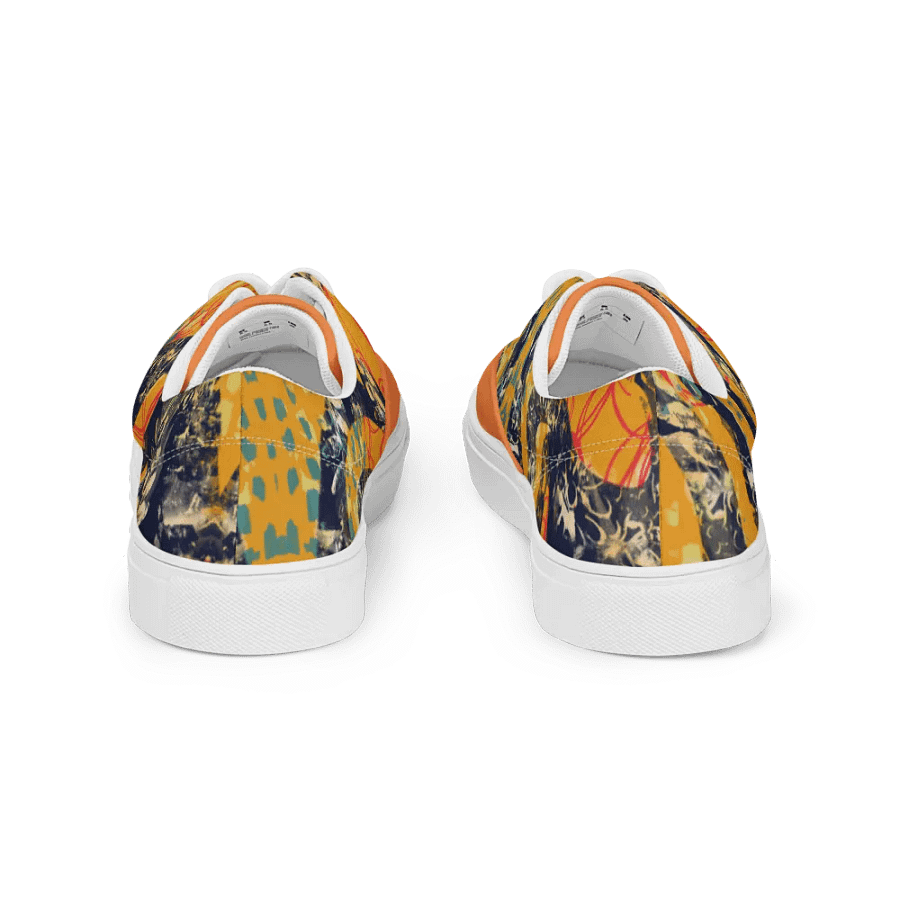 funky orange canvas shoes product image (4)