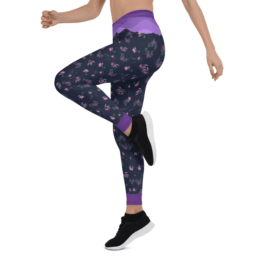 Lavender Floral Whisper Leggings product image (5)