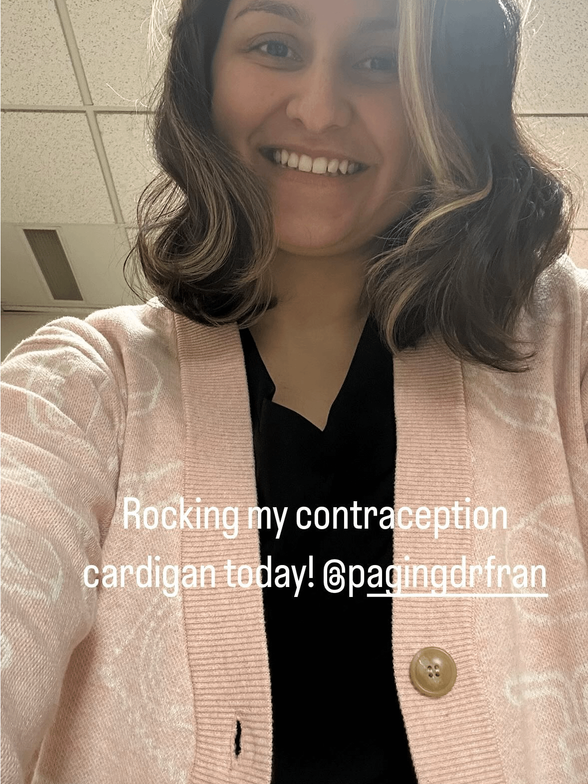 birth control icons (light pink cardigan) product image (4)