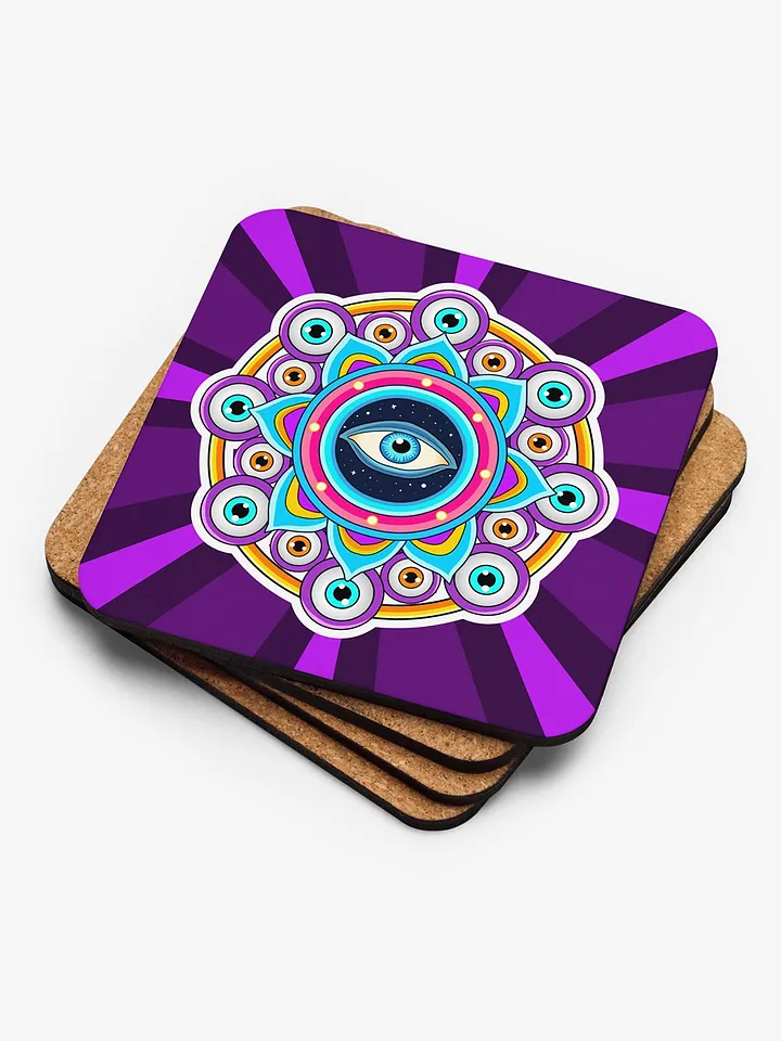 Eye of God - Cork-back Coaster product image (2)