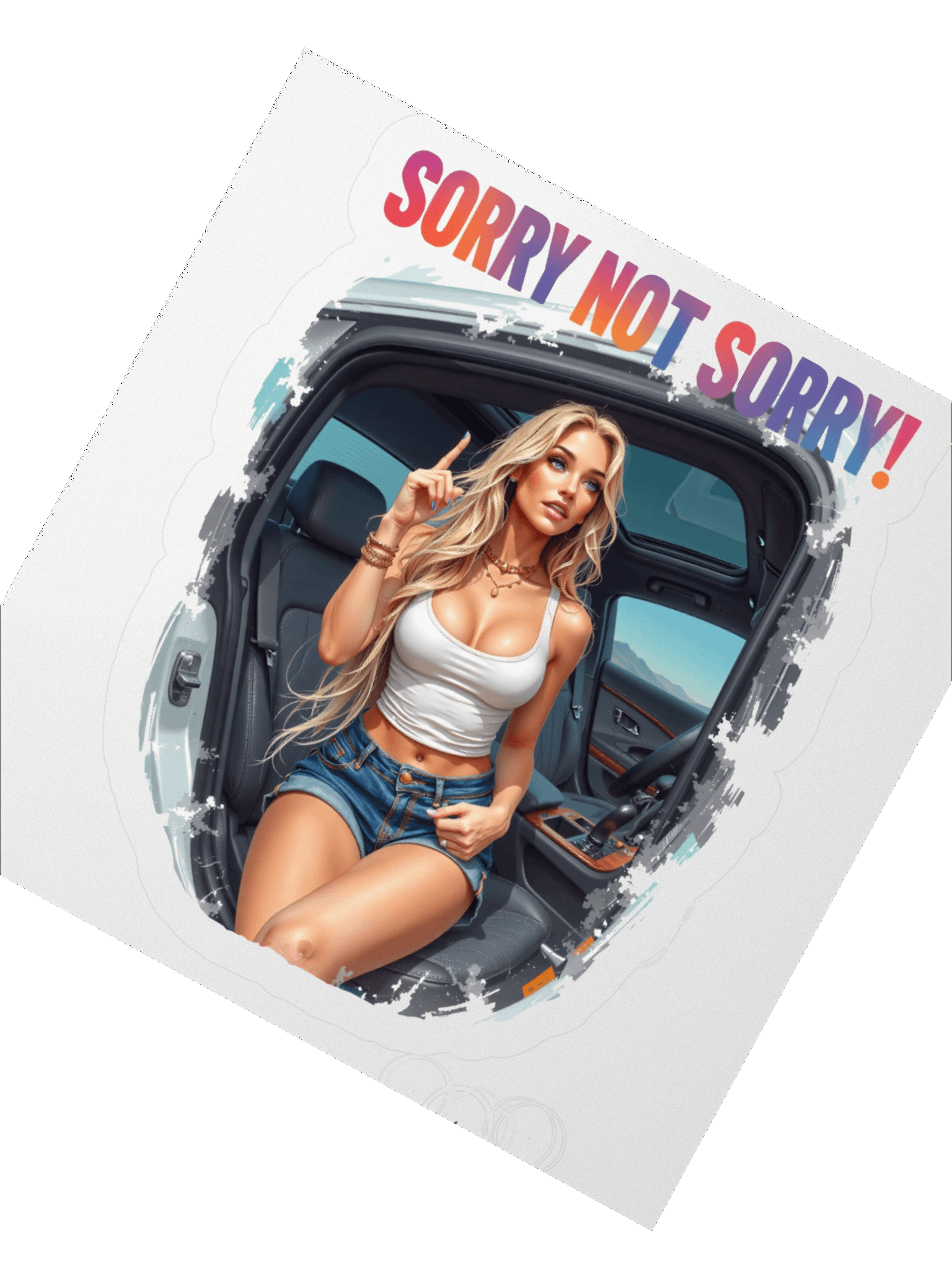 Sorry Not Sorry! Kiss Cut Stickers product image (4)