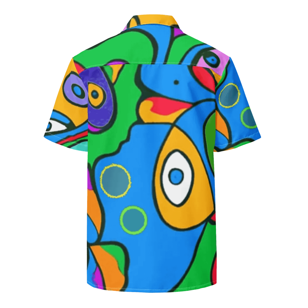 Psychedelic Ocean Waves Hawaiian Shirt product image (2)