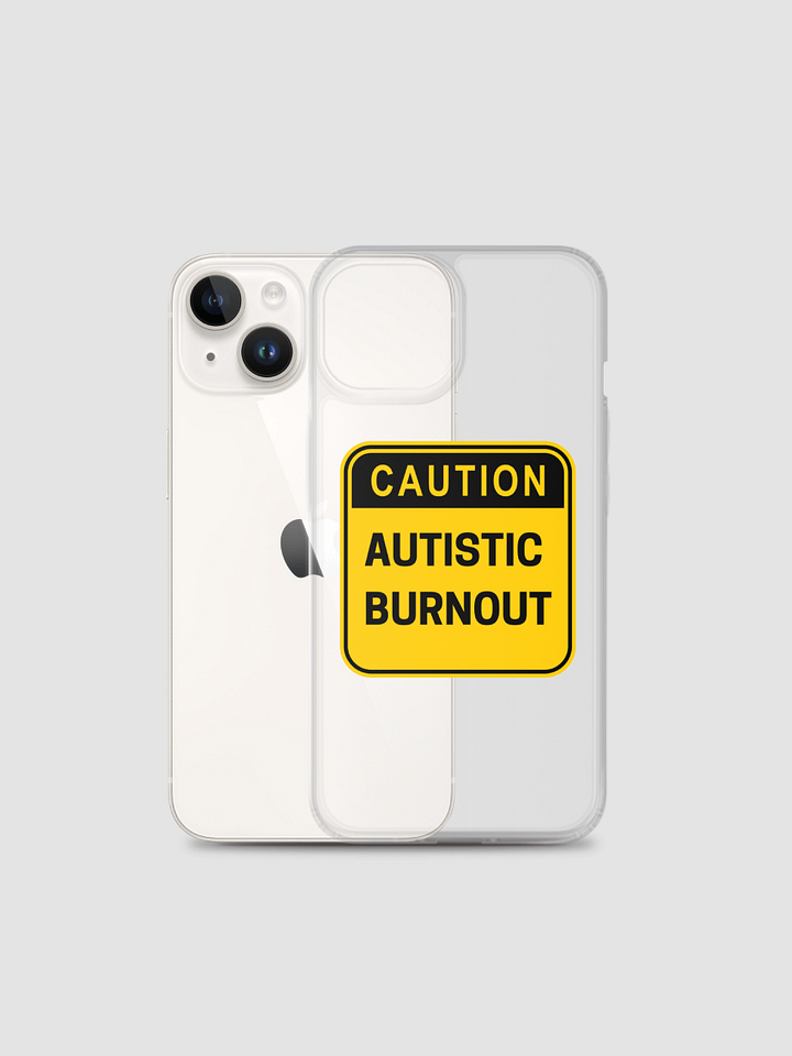 CAUTION: ASD BURNOUT Clear Case for iPhone® product image (2)