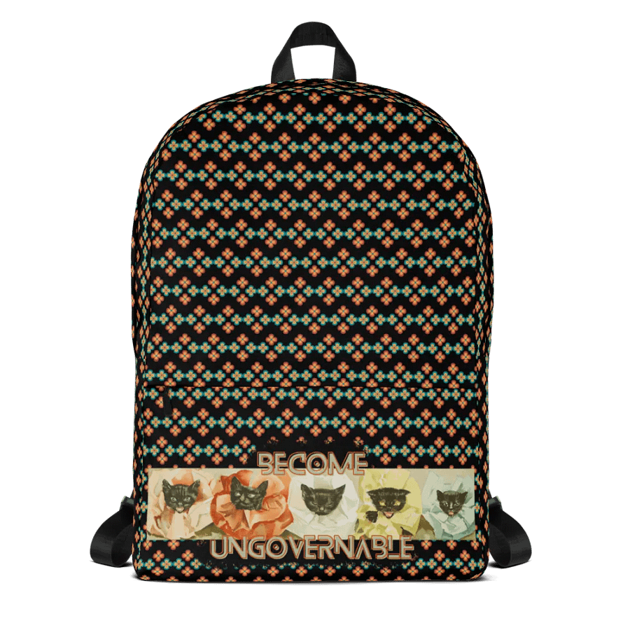 KC, Become Ungovernable (cats), Patterned Backpack product image (1)