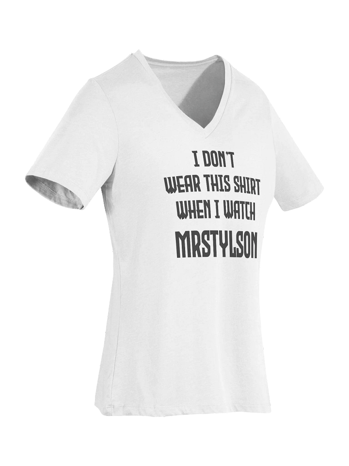 I Don't Wear This Women's V-Neck (Black Text) product image (12)
