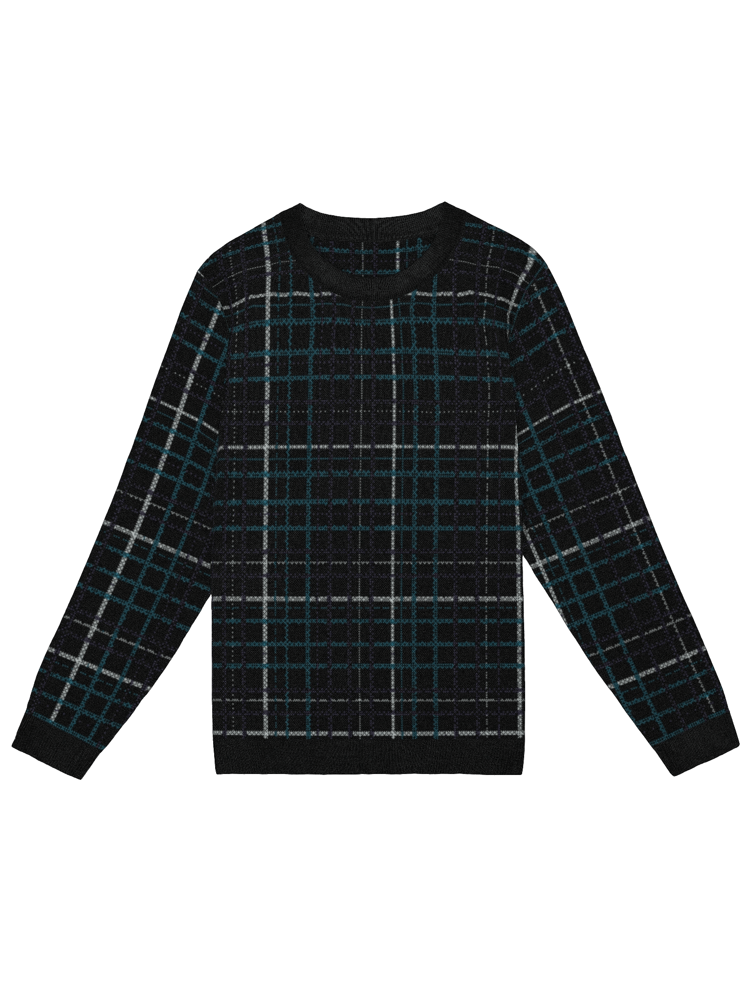 Black Plaid Sweater product image (1)