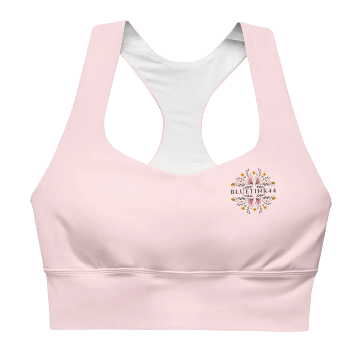 Blush Pink BlueTink Floral All-Over Sports Bra product image (1)