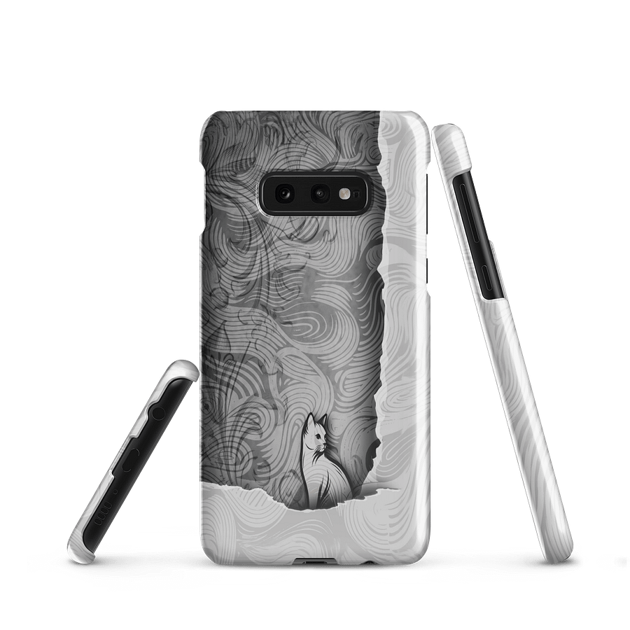 Curious Cat in the Abstract Wild - Samsung Snap Case product image (1)
