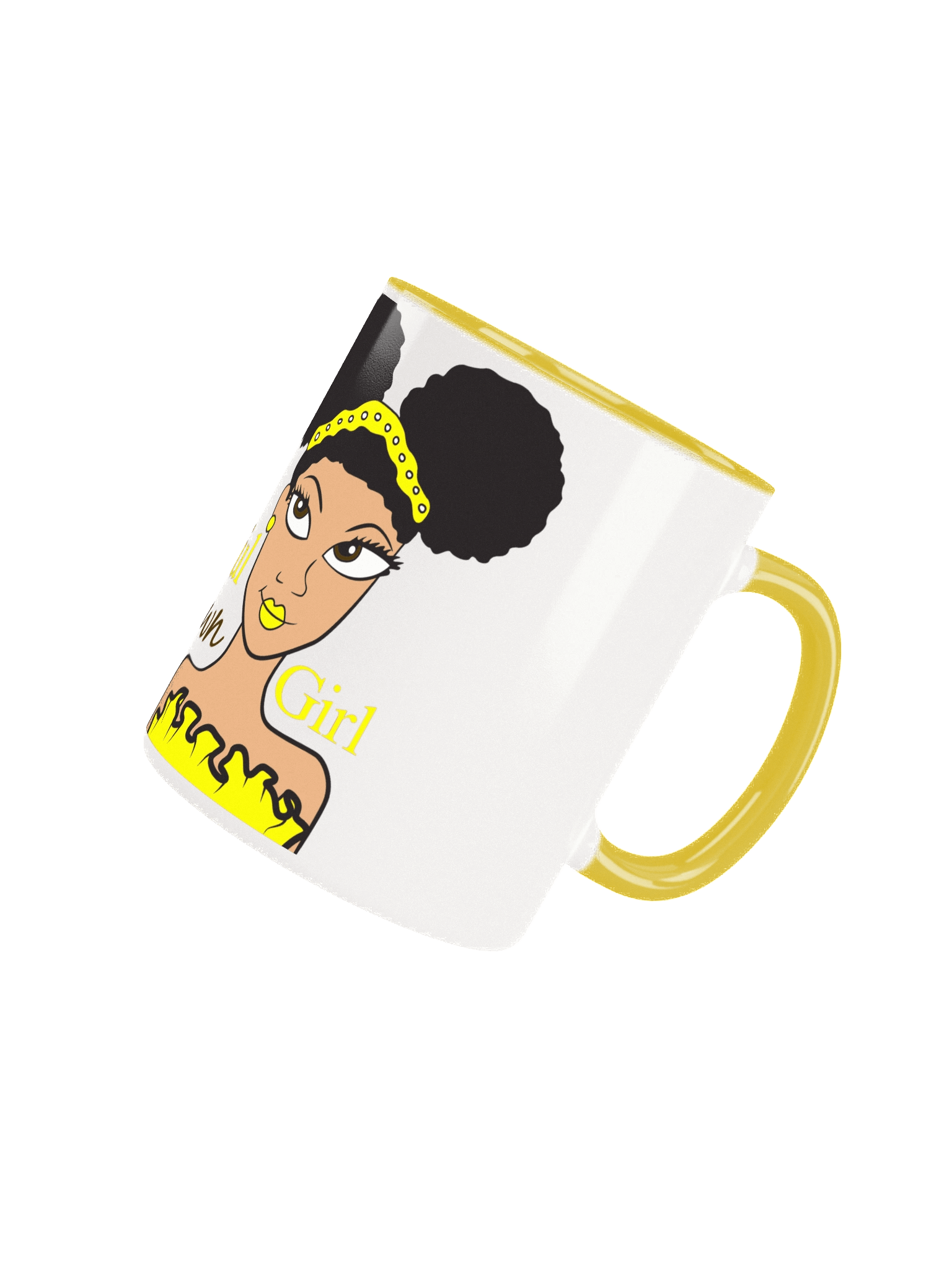 Cream Beautiful Brown Girl Mug product image (5)