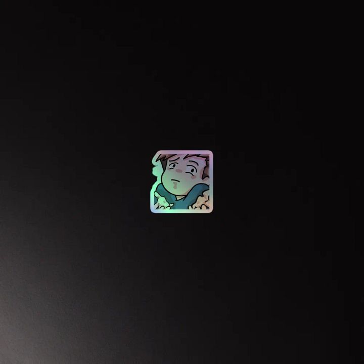 Chaabbz IDK Holographic Emote Sticker product image (4)