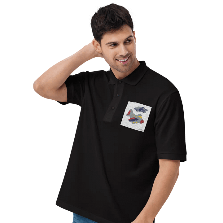 Kid Airplane (Port Authority Polo Shirt) product image (15)