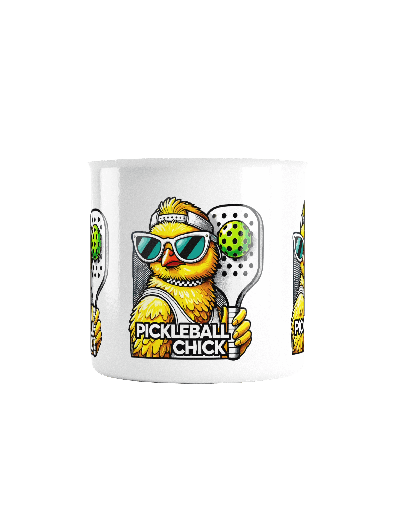 Pickleball Chick Enamel Mug product image (2)