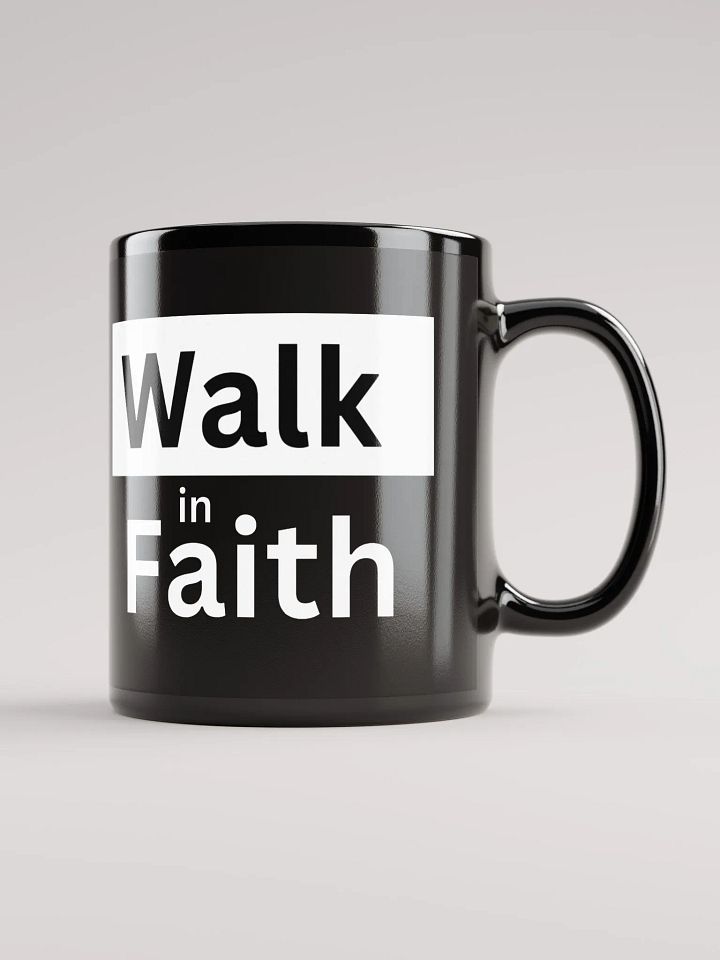 Black Mug: Walk in Faith with Jesus product image (1)