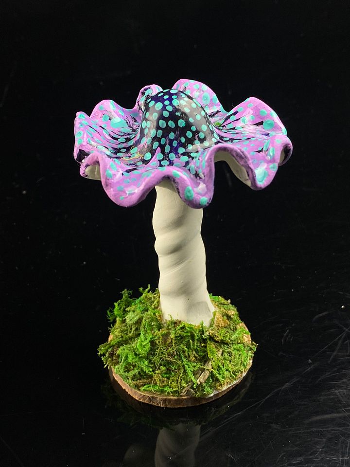 Purple and Teal Mushroom product image (1)