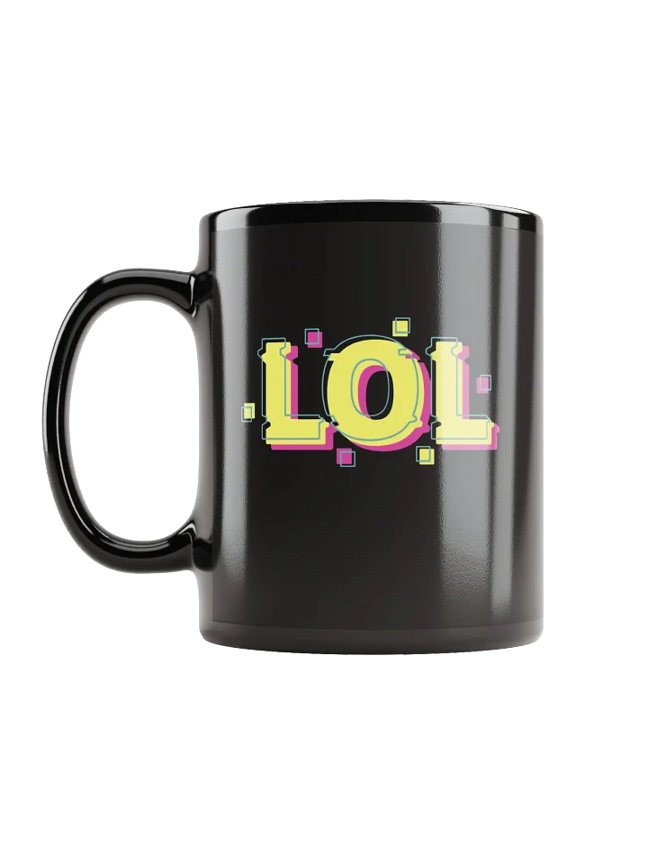 Vibrant LOL Repeated Black Coffee Mug product image (2)