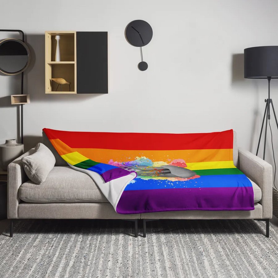 Rainbow Pride Fox Blanket (2023) product image (11)