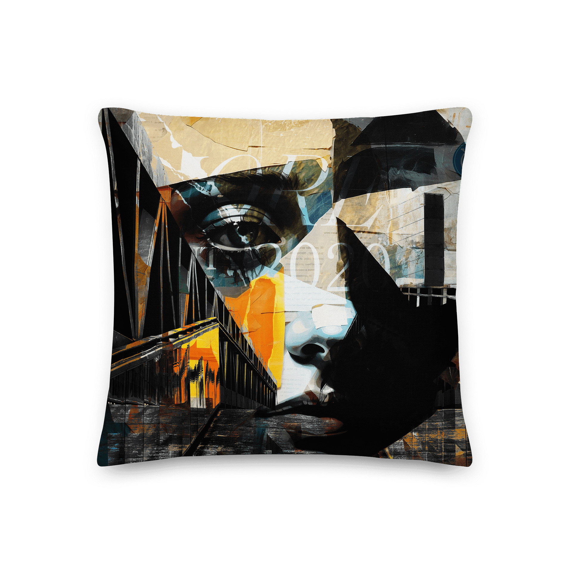 'Noir Abstraction' by Edward Martin- Decorative Pillow product image (3)