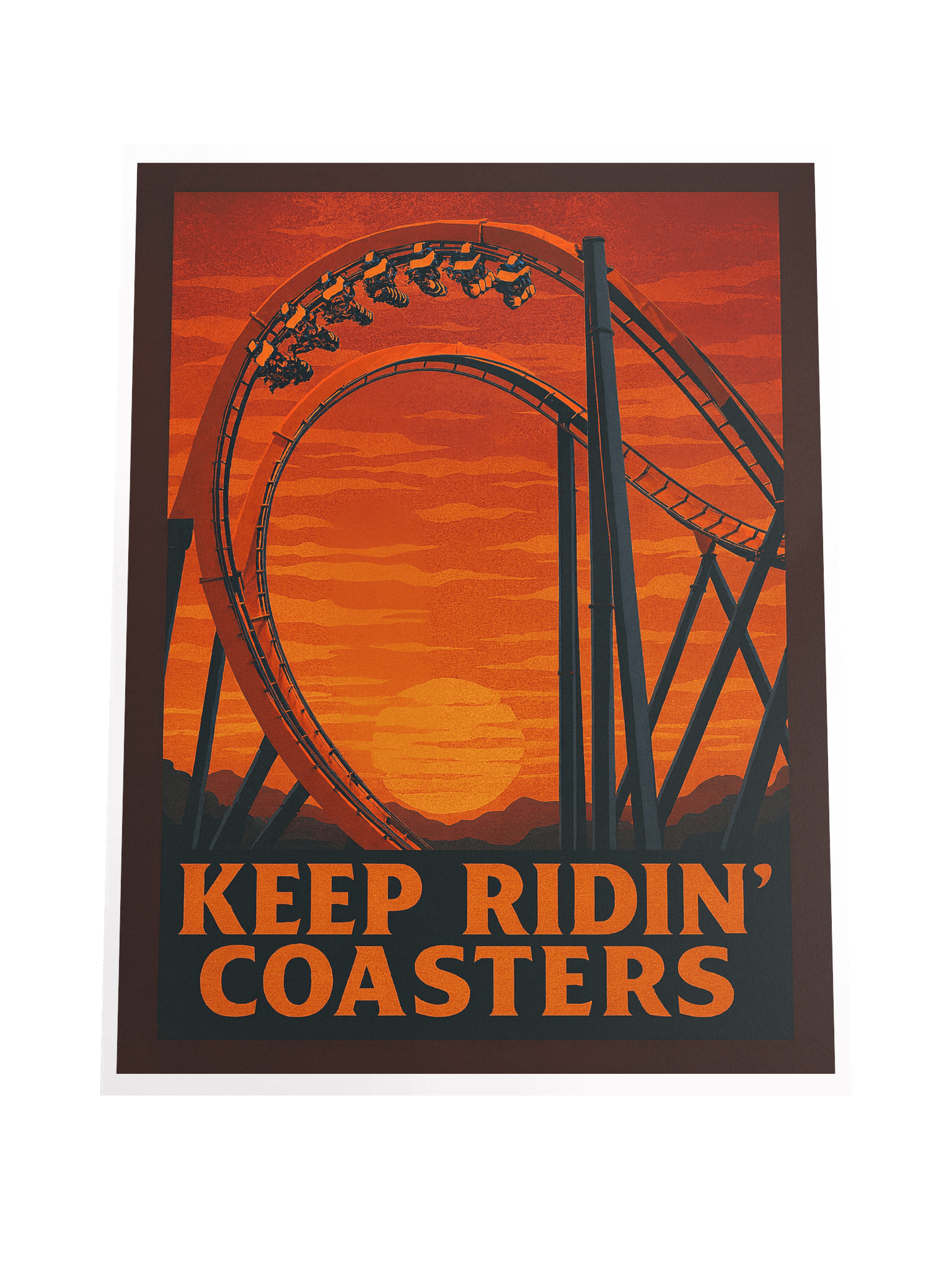 Keep Ridin' Coasters Cobra Roll 18x24" Poster product image (4)