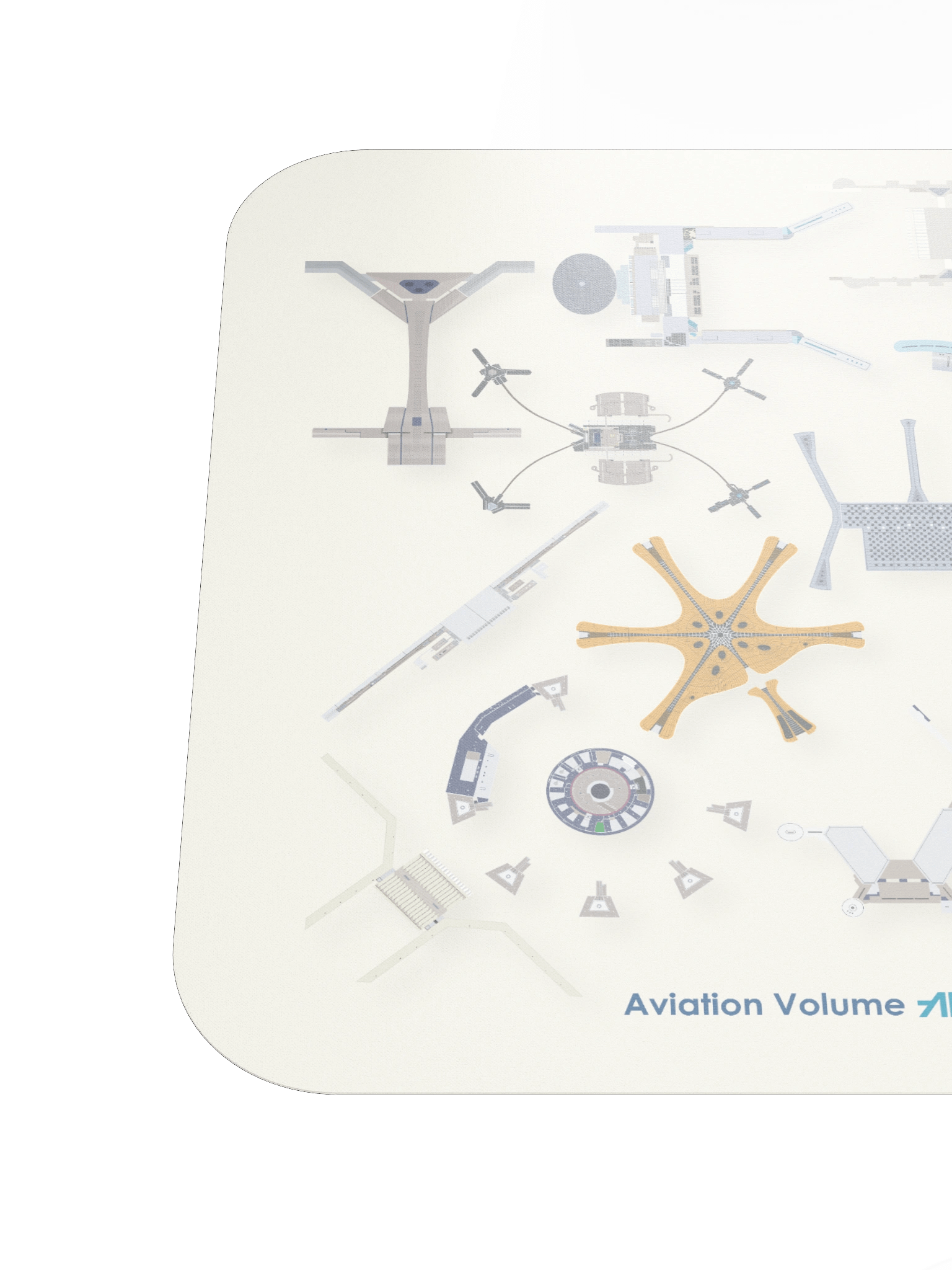 Airport Terminals - Mouse Pad Beige product image (6)