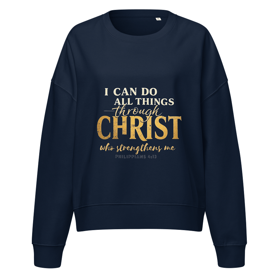 Philippians 4:13 Glittery Quote Sweatshirt product image (1)