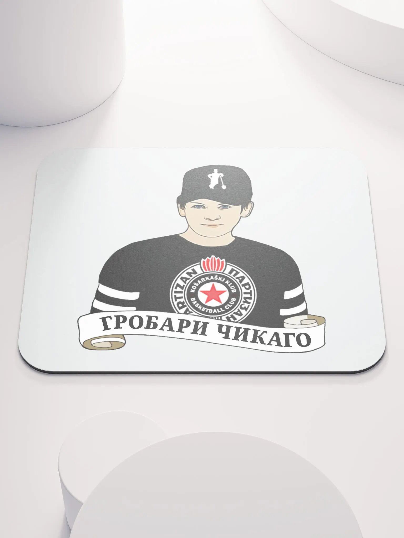 Grobari Čikago KK Partizan Classic Mouse Pad product image (1)