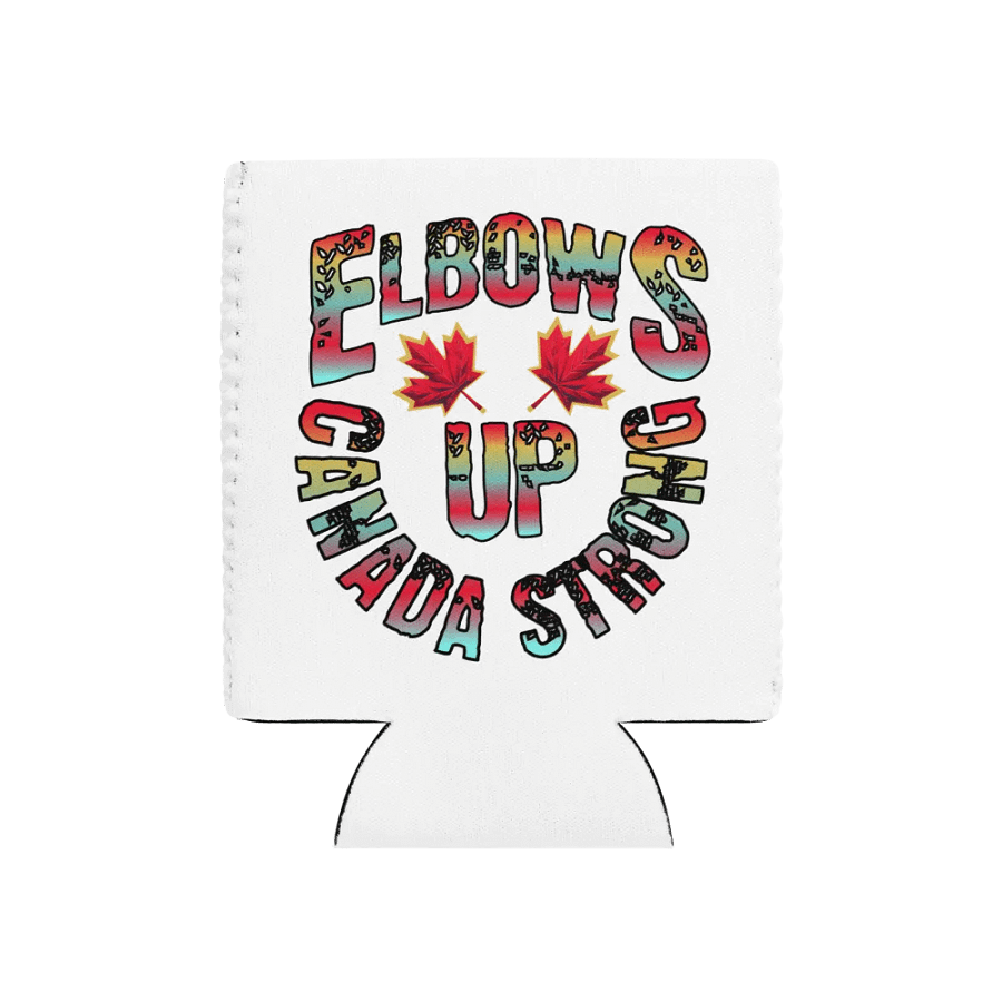 Elbows Up Canada Strong Can Cooler product image (1)