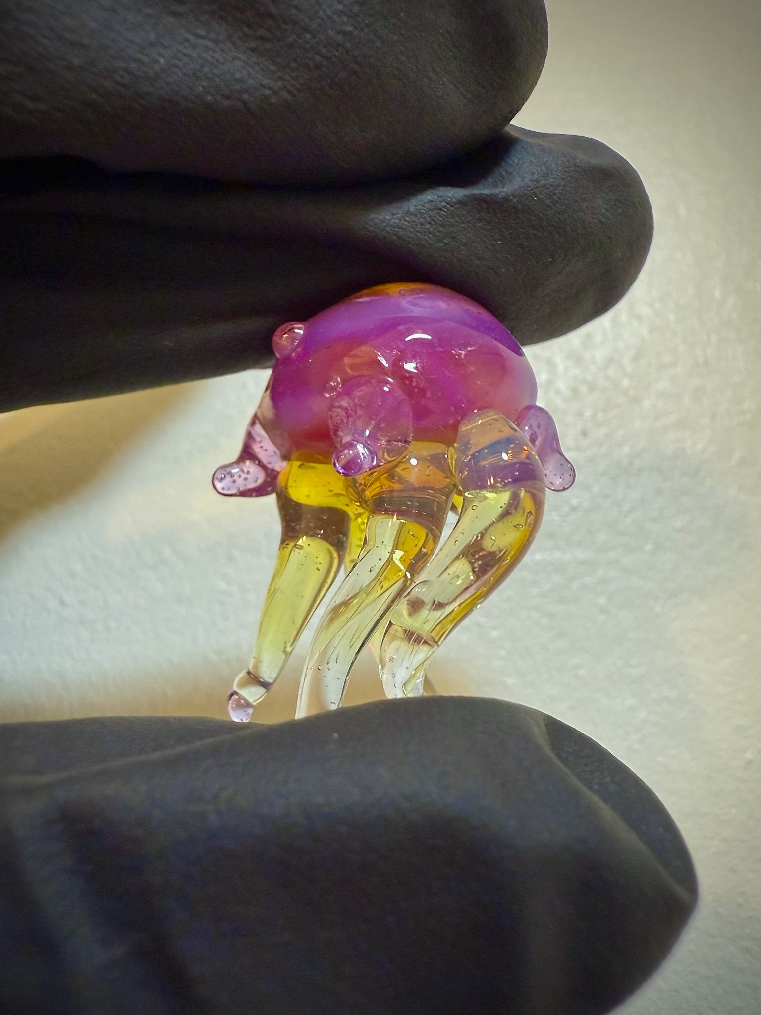 Pink Floatfish Jellyfish Glass Trinket product image (4)