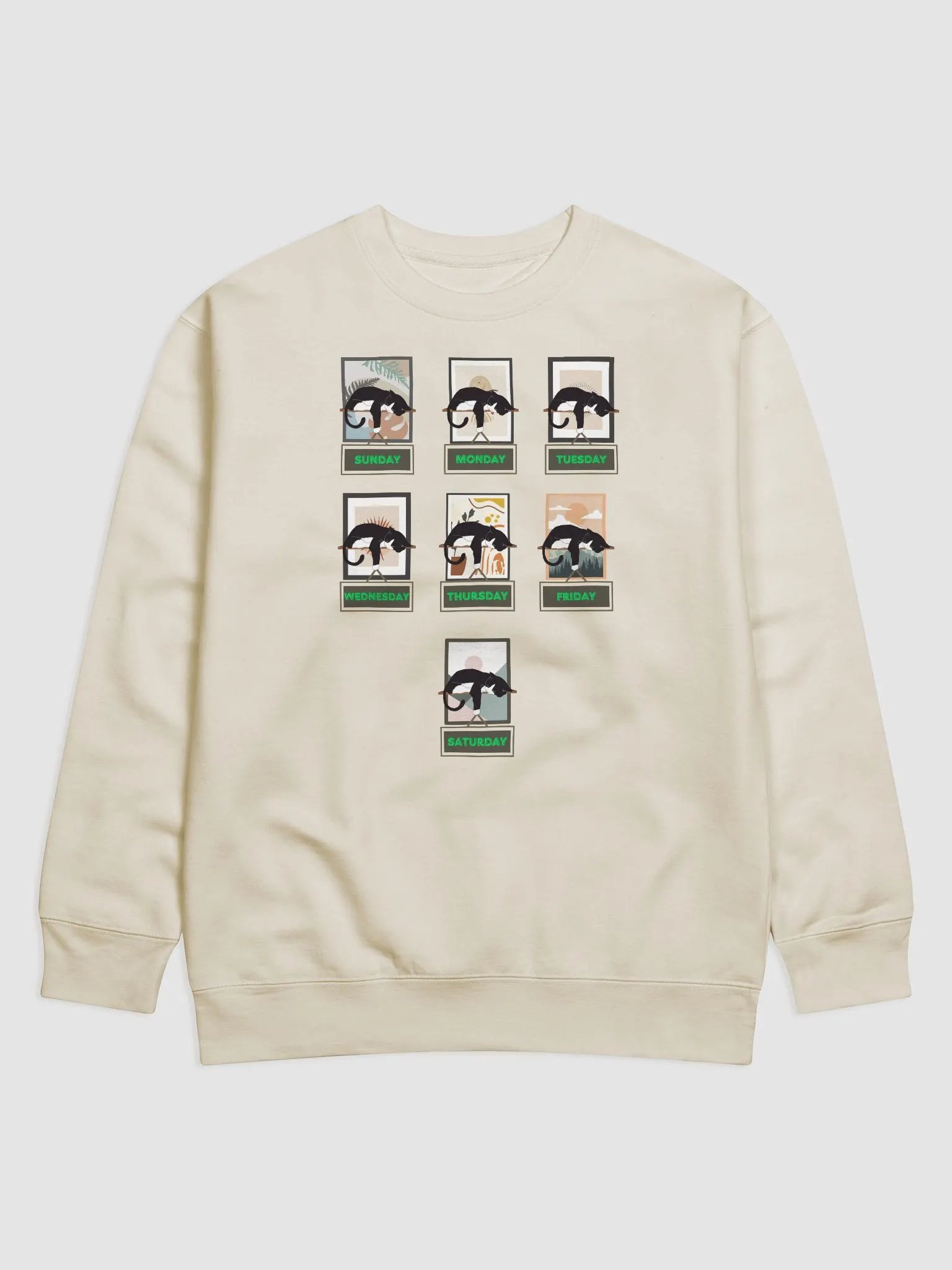 Cats Days of The Week Sweatshirt product image (7)