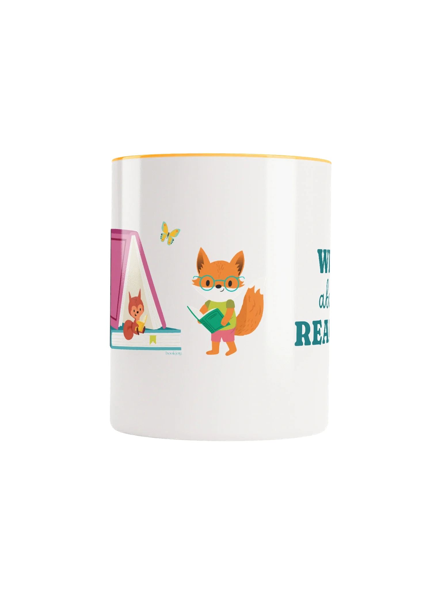 Wild About Reading 11oz Mug - Yellow Inside product image (5)