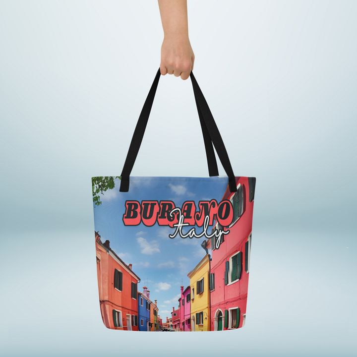 Burano Italy All Over Print Tote Bag product image (1)