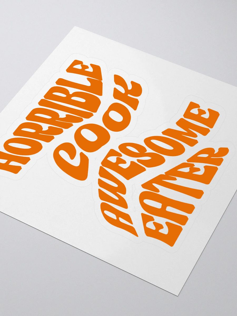 Horrible Cook, Awesome Eater Sticker Set product image (3)