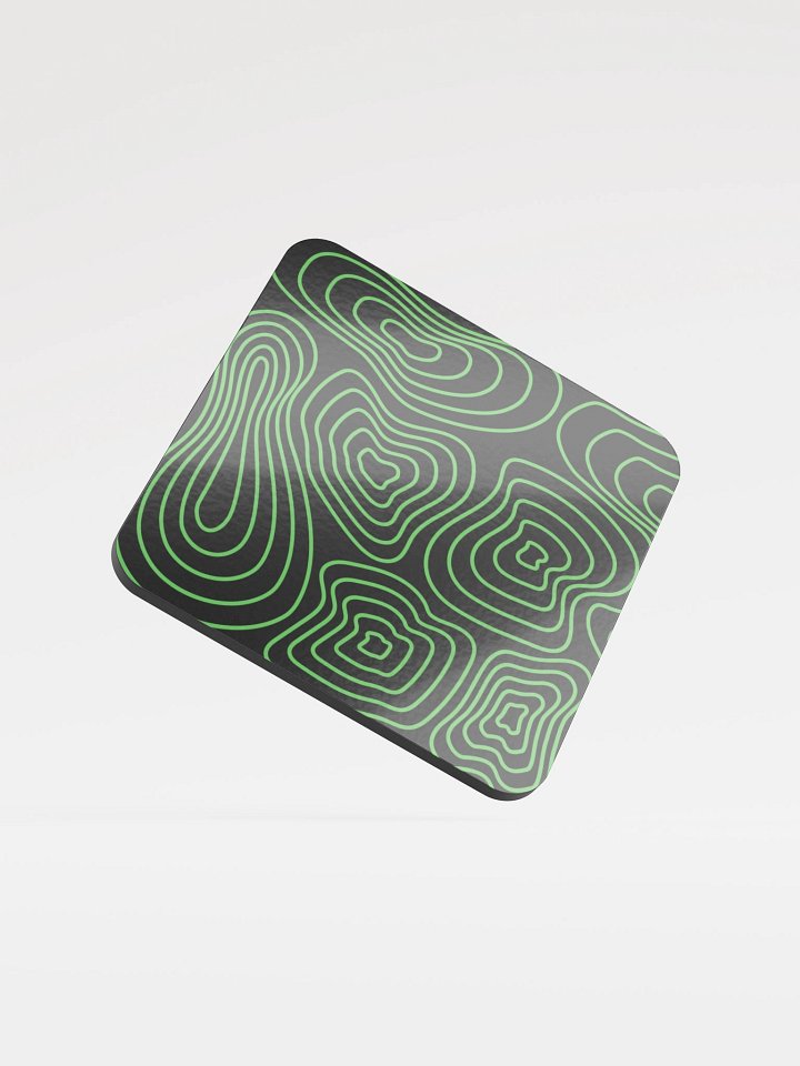 Topographic Green Coaster Set product image (1)