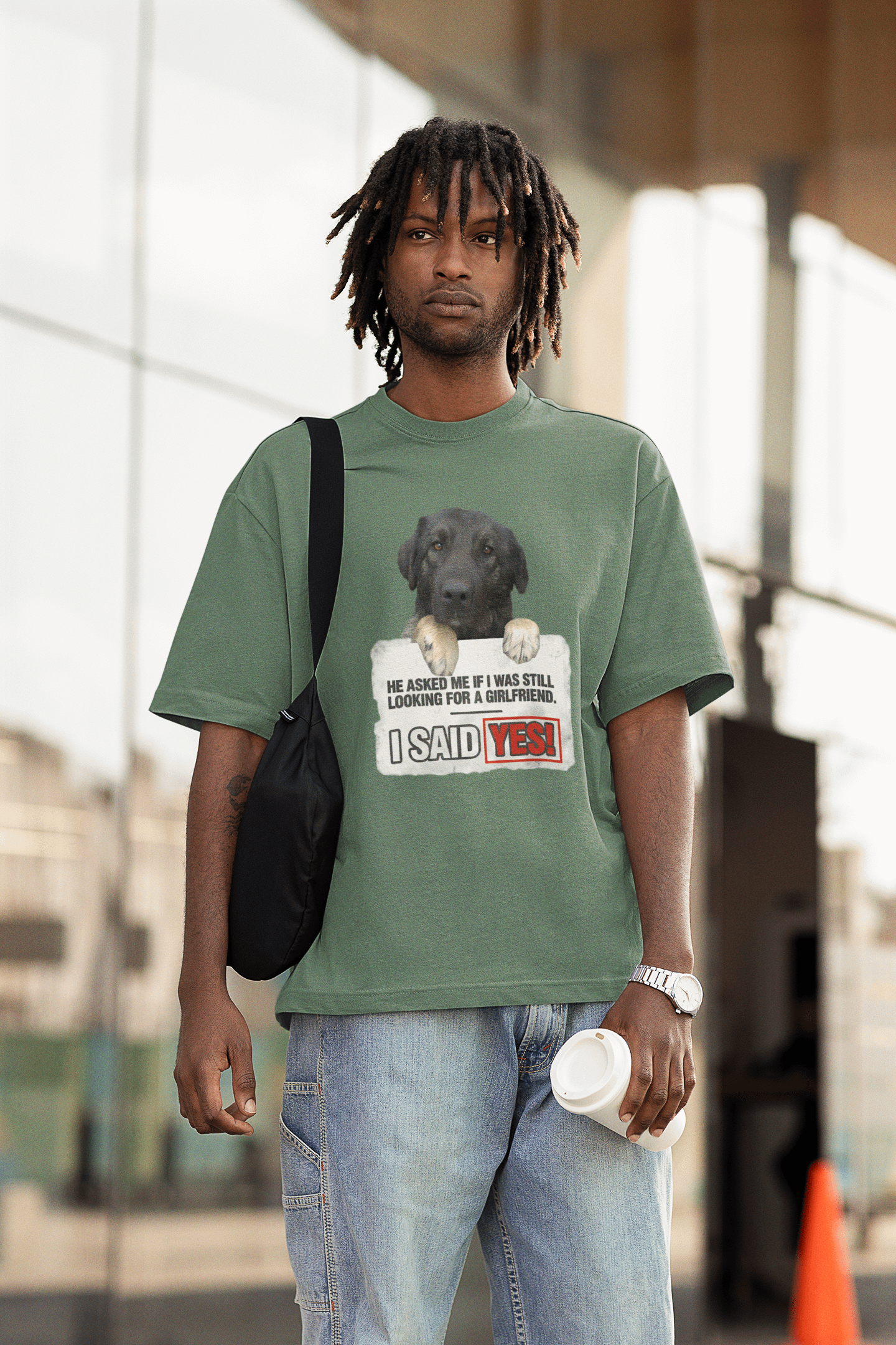 Funny Quote T-Shirt with Dog Design | Best Single Guy's Gift product image (4)