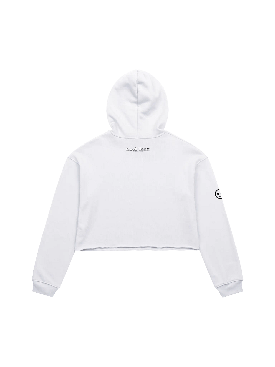 Cute Dudette White Crop Hoodie product image (2)