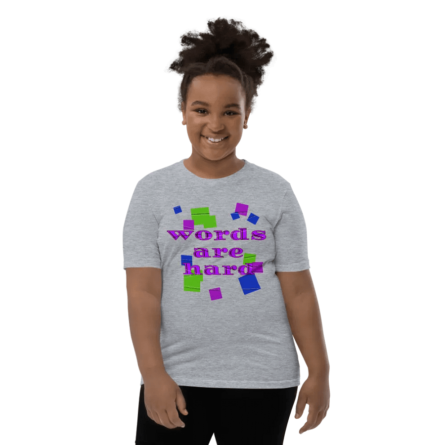 Words are hard Youth T-Shirt product image (166)