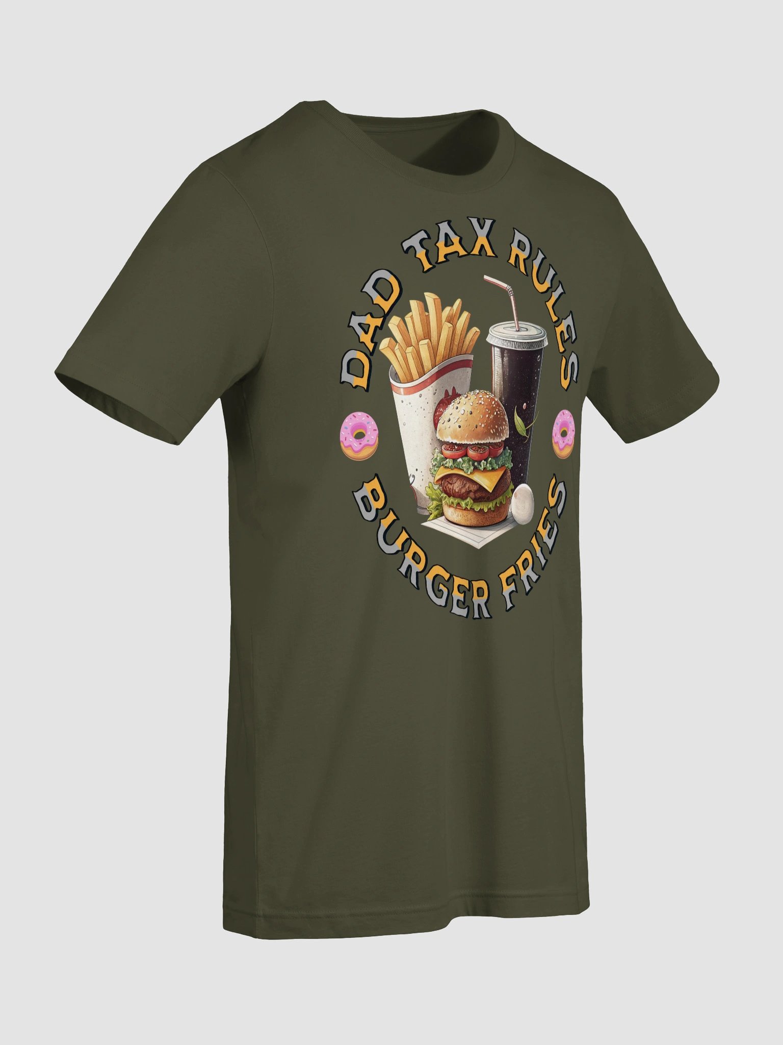 Dad Tax Rules Burger Fries T-Shirt product image (3)