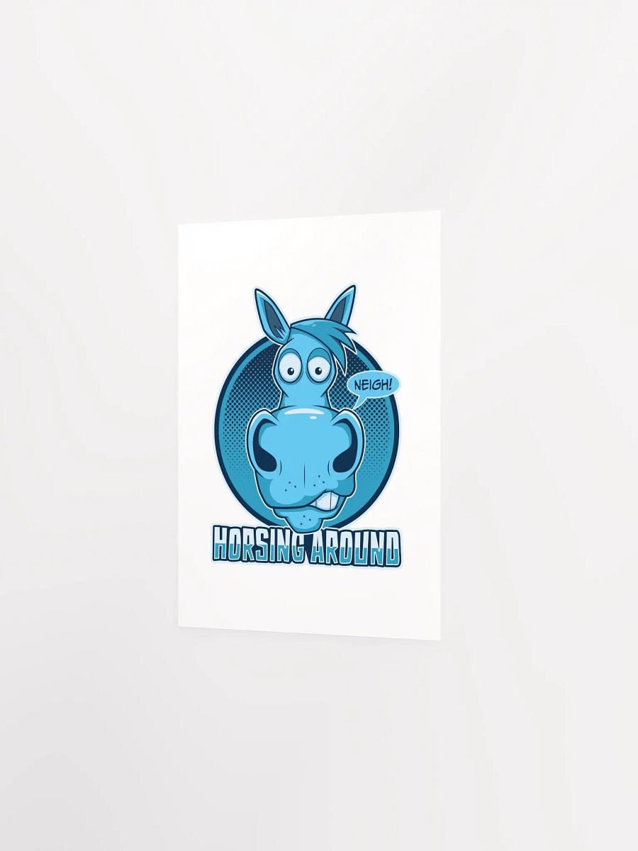 Funny Retro Horse Lover Poster – Horsing Around Print product image (24)