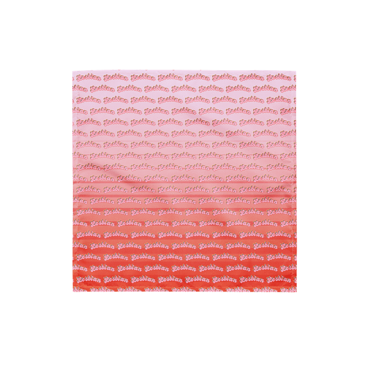 LGBTQIAP2S+ 2025, Curved Lesbian, Bandanna product image (1)