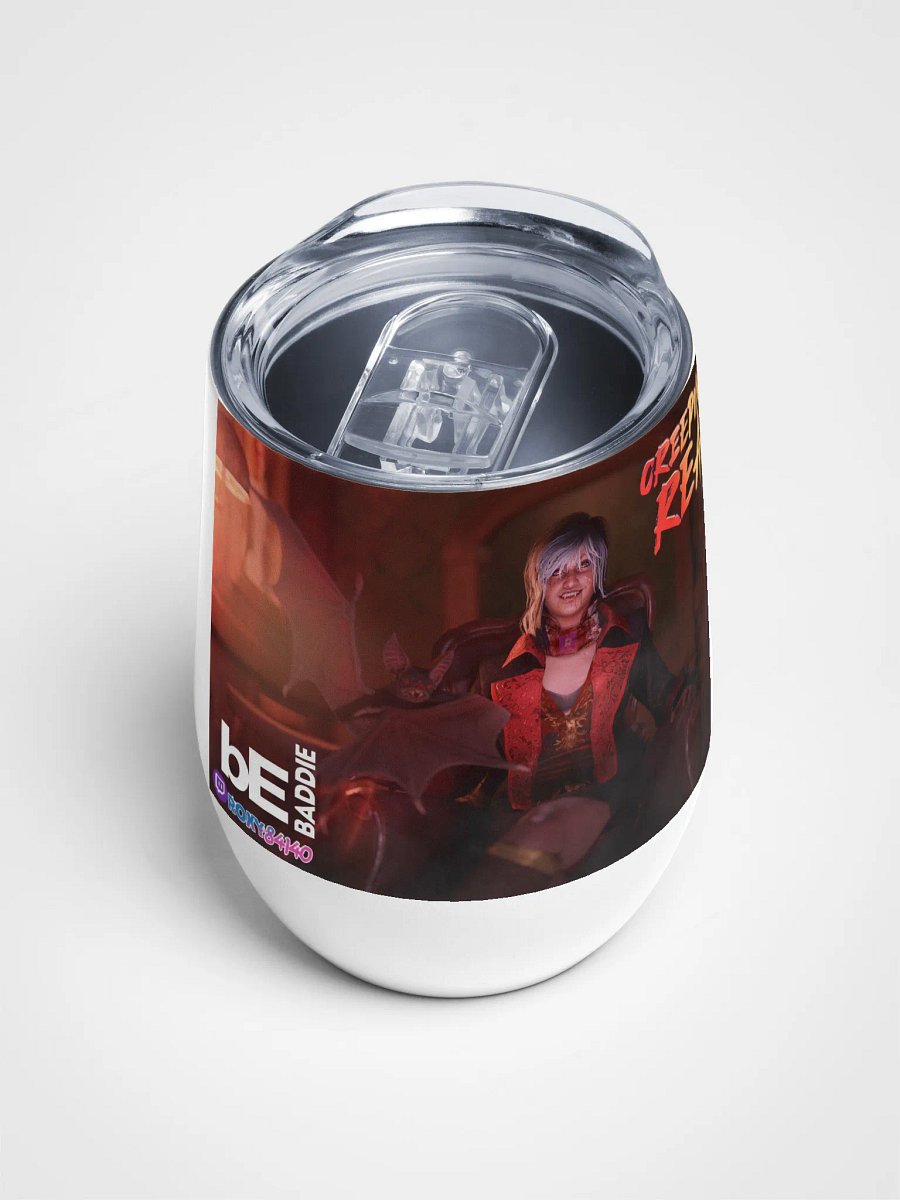 💜🧛🏼‍♀️ Creepin it Baddie Wine Tumbler🧛🏼‍♀️💚 product image (4)