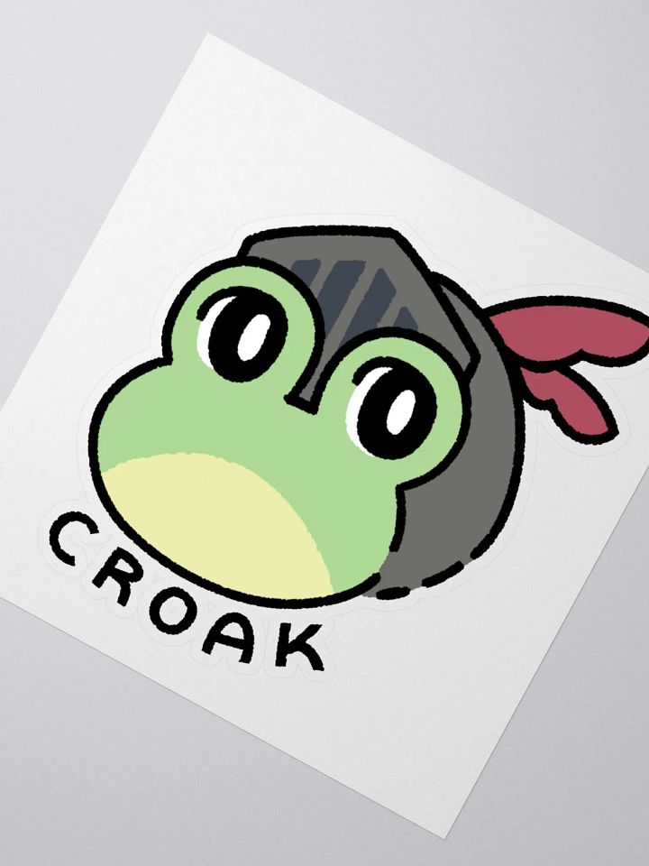 Croak Logo Sticker product image (2)